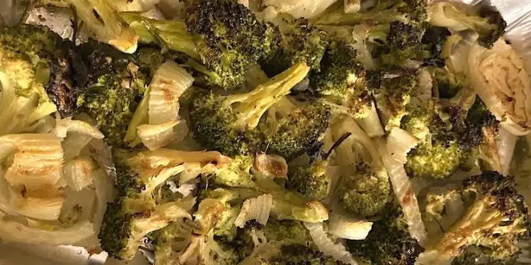 broccoli e finocchi gratinati al forno
