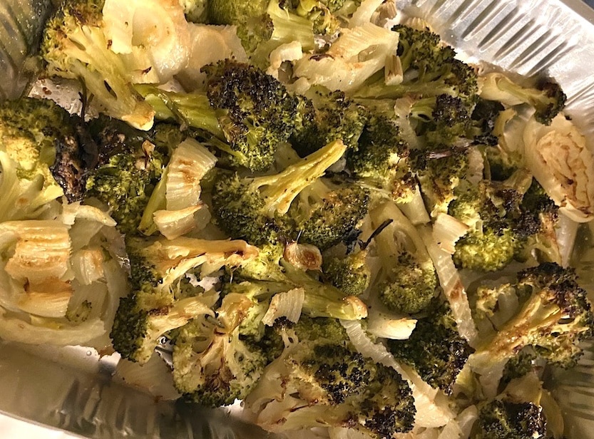 broccoli e finocchi gratinati al forno