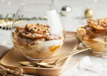 dolce con mascarpone yogurt e panettone