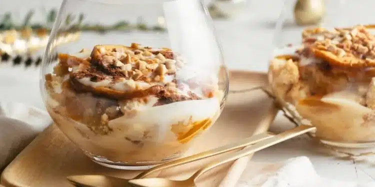 dolce con mascarpone yogurt e panettone