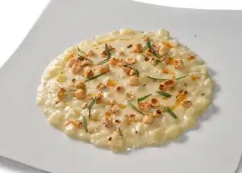 risotto al formaggio champagne nocciole