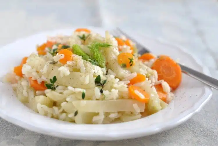 risotto finocchi e carote
