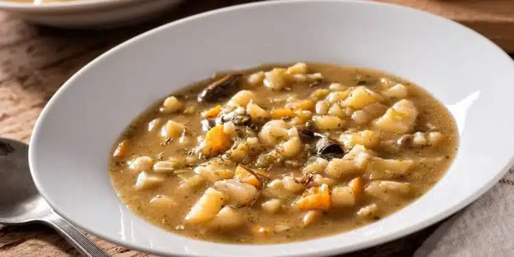 zuppa di fagioli e patate