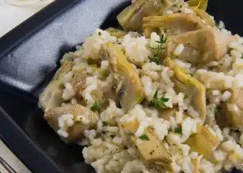 risotto con carciofi surgelati