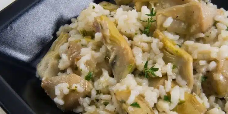 risotto con carciofi surgelati