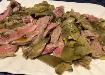 tagliata con carciofi