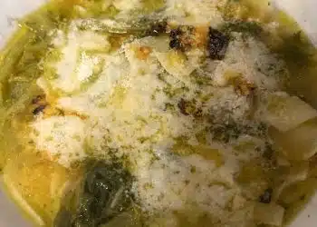 minestra di zucca cime e bietoline surgelate