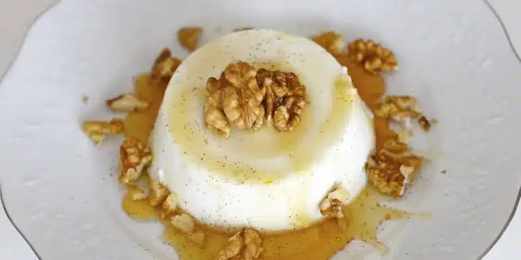 budino di ricotta miele e noci