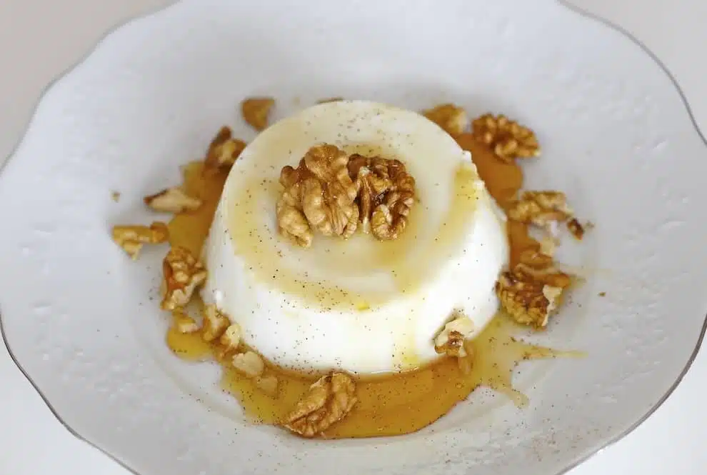 budino di ricotta miele e noci