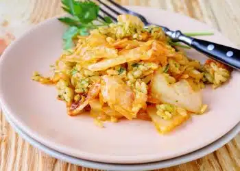 risotto con verza stufata