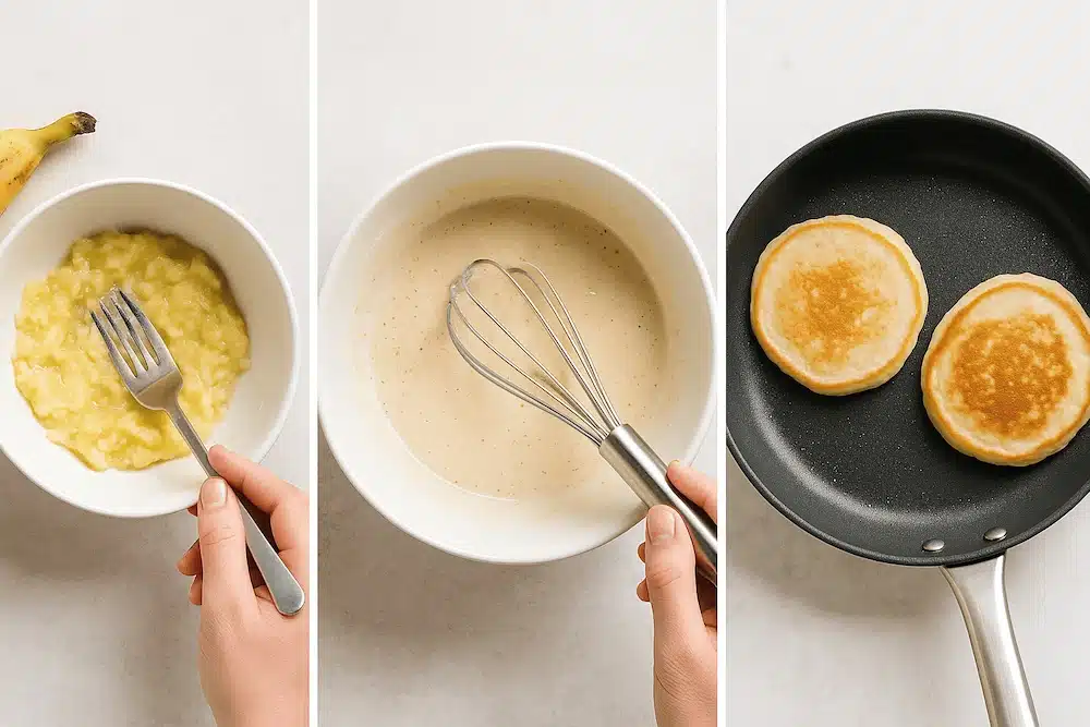 procedimento pancake alla banana