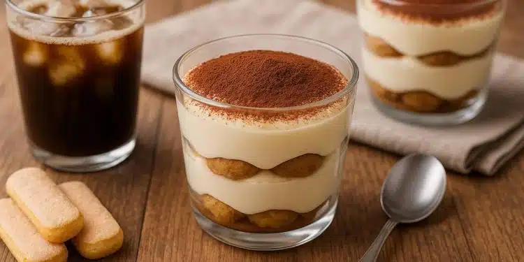 tiramisù rapido in bicchiere