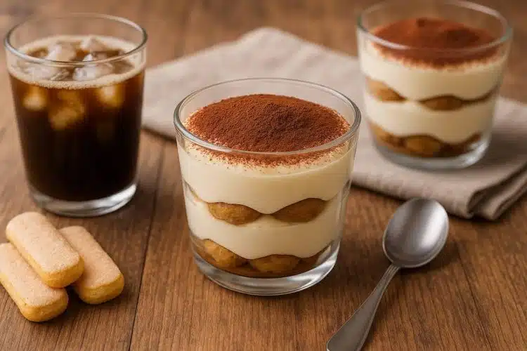 tiramisù rapido in bicchiere