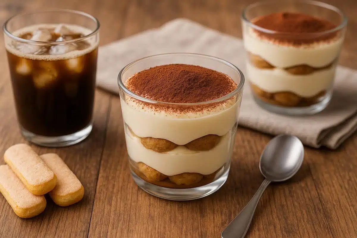 tiramisù rapido in bicchiere