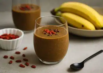 Frullato bababa caffe e bacche di goij