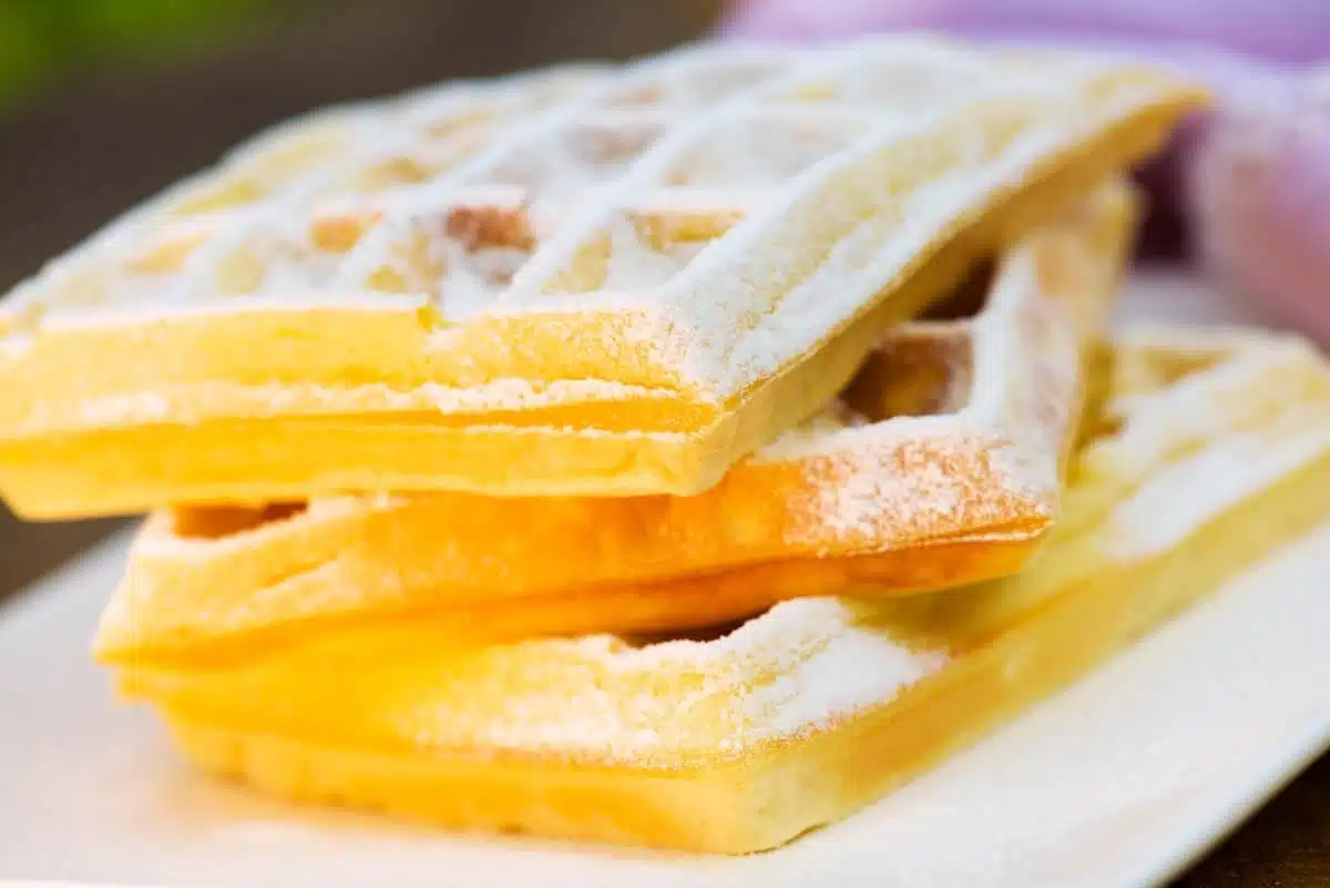 waffle fatti in casa croccanti e morbidi