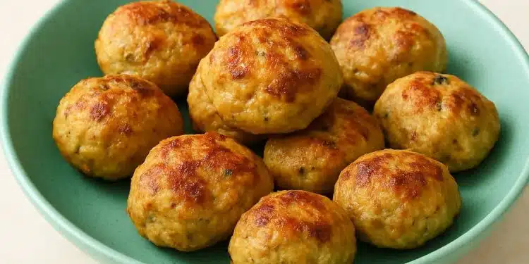polpette al forno di tacchino e prosciutto