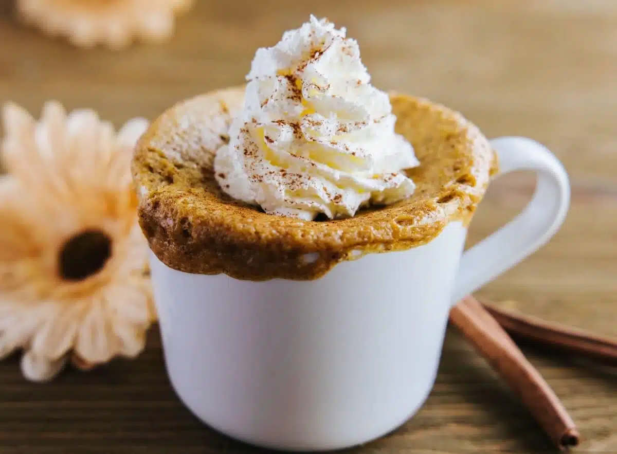 torta di zucca in tazza senza uova