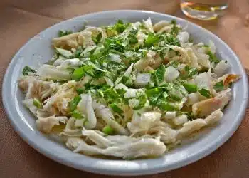 ali di razza lesse in insalata sfilacciate