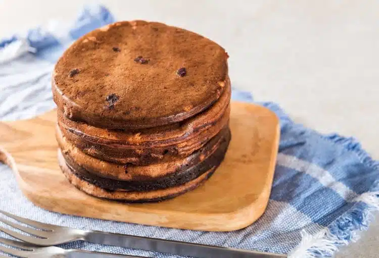 pancake al cioccolato per due persone