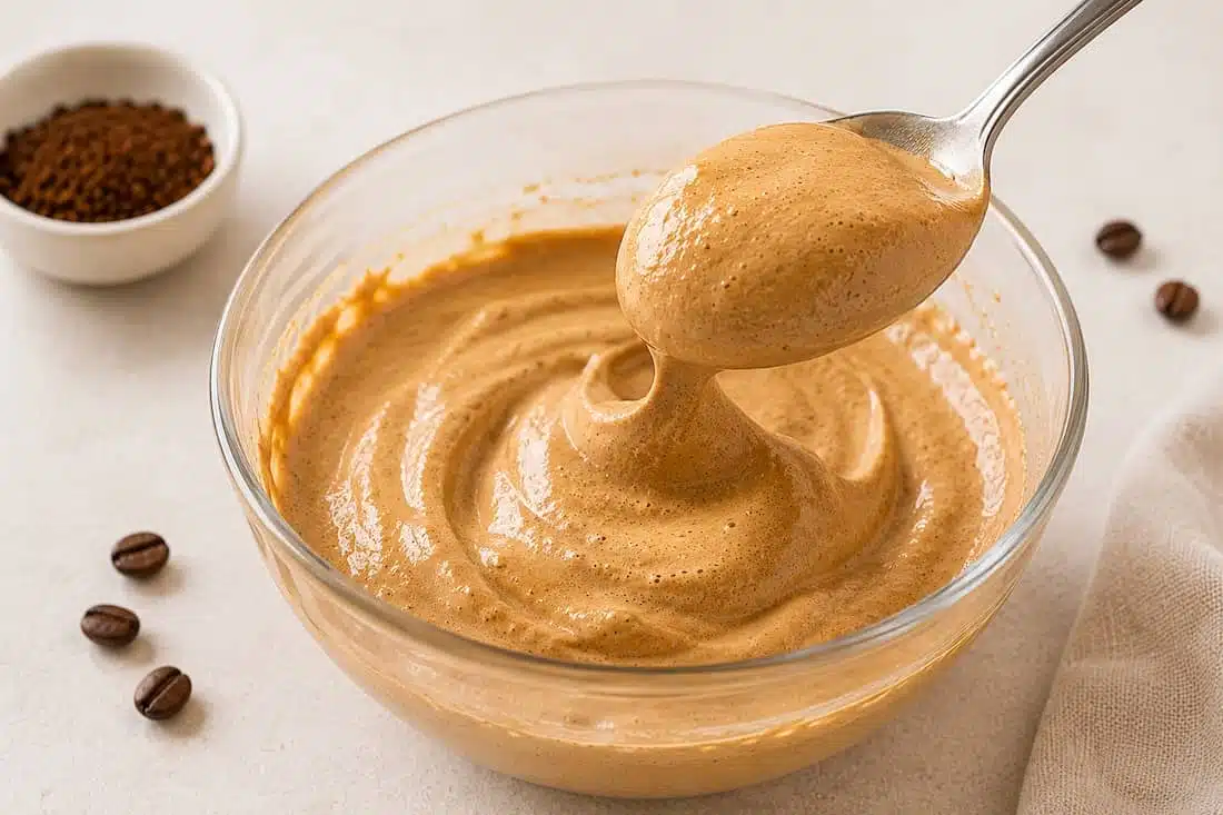 preparazione crema di caffè