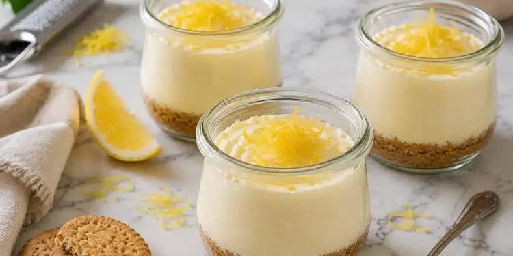 cheesecake al limone in vasetto