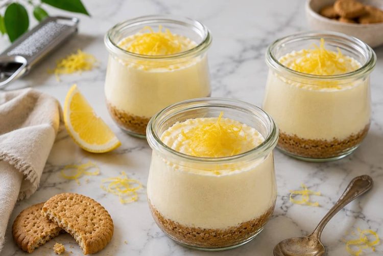 cheesecake al limone in vasetto