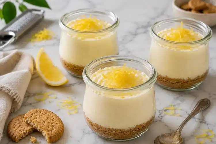 cheesecake al limone in vasetto
