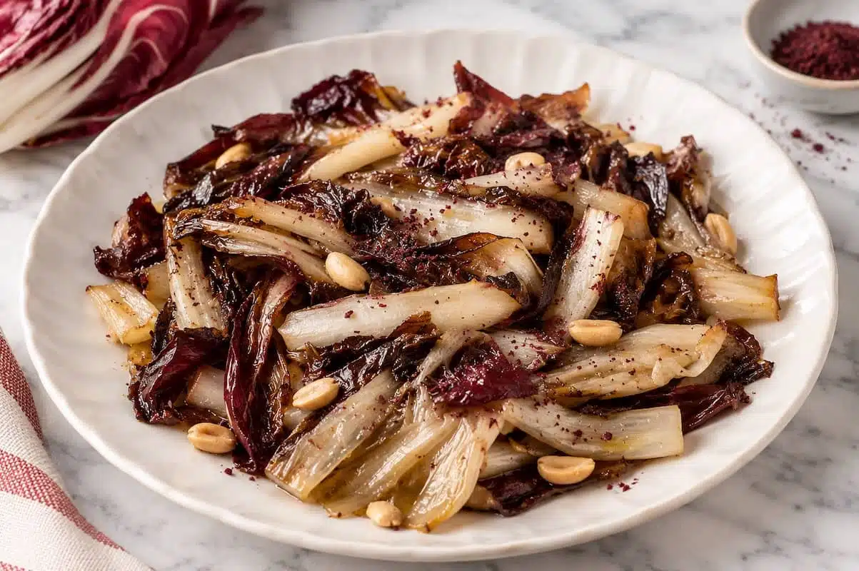 radicchio in padella con sumac