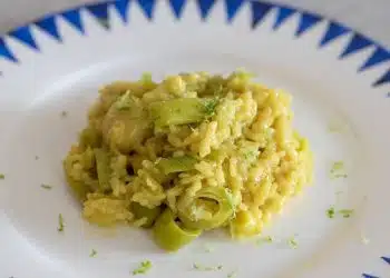 risotto porri e limone